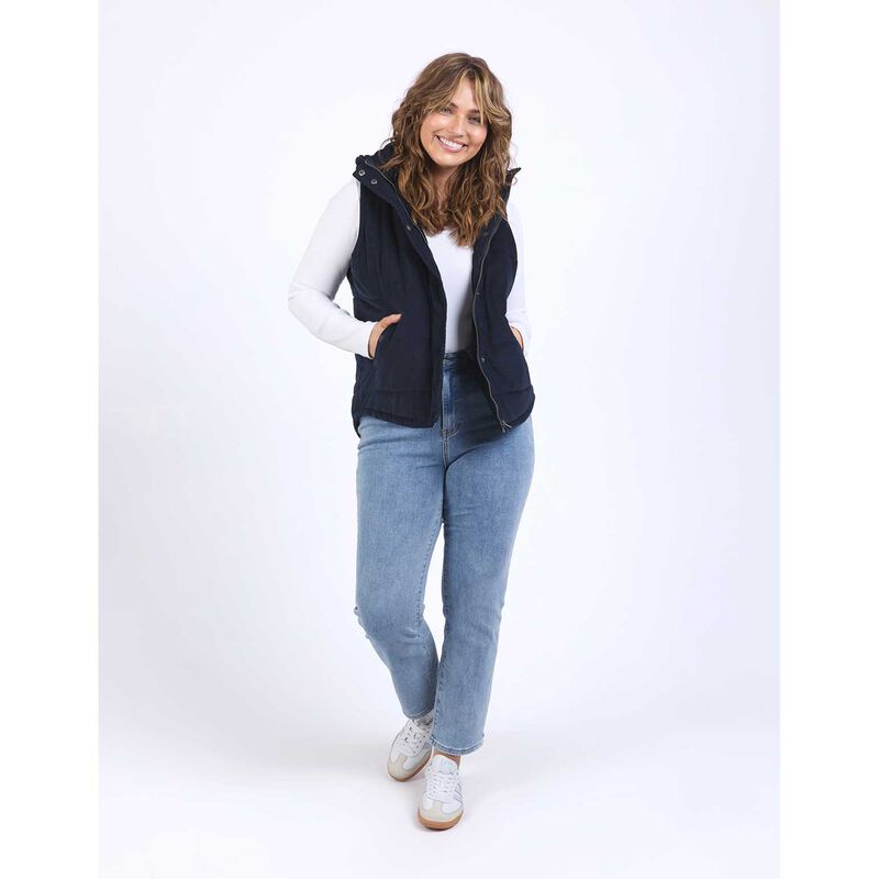 ELM Cord Puffer Vest image number 3